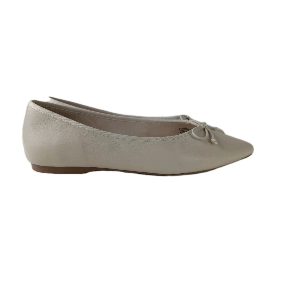 Birdies Womens Size 9 Goldfinch Ecru Off White Pointed Toe Flats Leather